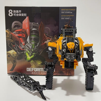 DD02 Anime Transformation Toys AOYI 8 EM 1 Boneco Articulado Maneiro Modelo Scrapper G1 KO SS60 Devastator Engenharia Carro Robô Menino