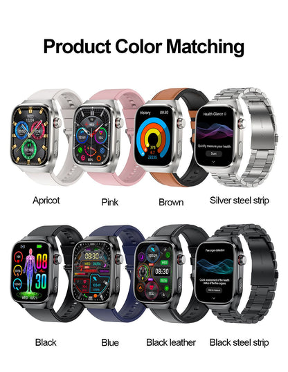 2025Novo Micro Exame Físico Smartwatch Para Homens Ácido Úrico Gordura Corporal Relógios de Saúde de Cinco Órgãos Chamada Bluetooth SmartBracelet