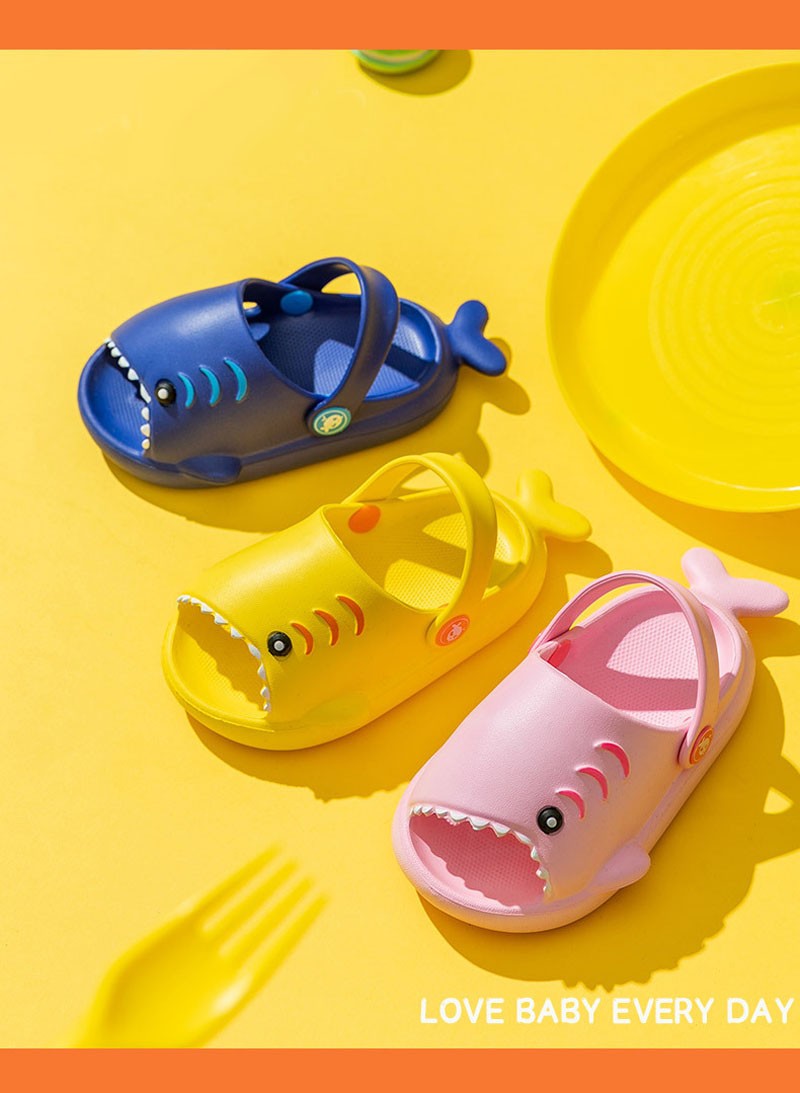 Children Sandals Kids Cartoon Shark Summer Toddler Boys Girls Soft Sole Baby Shoes Anti-Slip Slippers