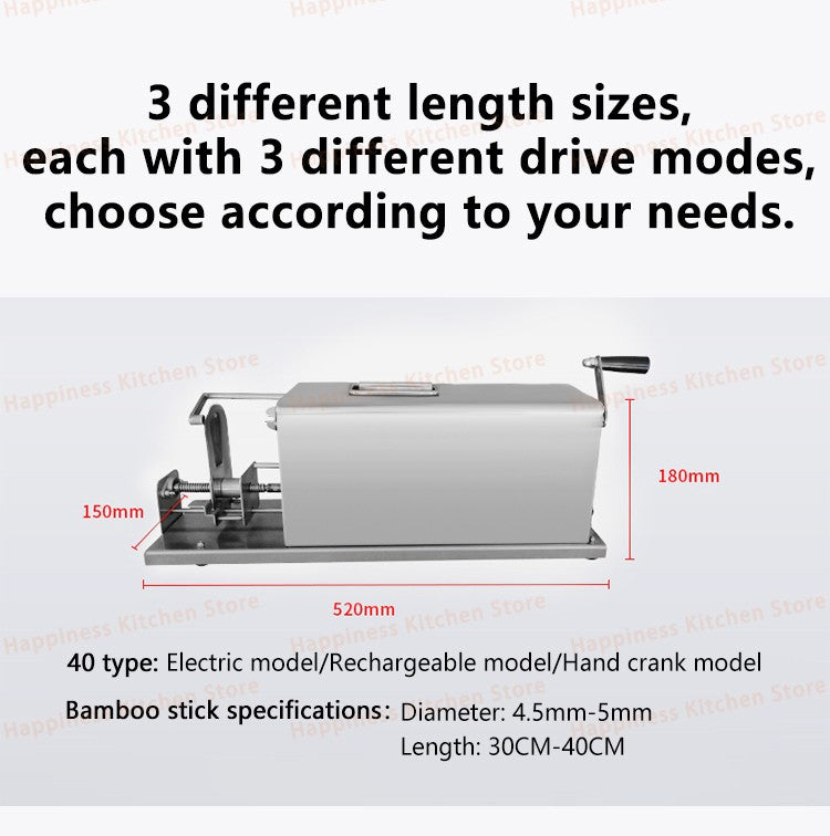 Commercial Spiral Potato Making Machine Potato Twister Automatic Stretch Potato Stick Maker Stainless Steel Food Processor