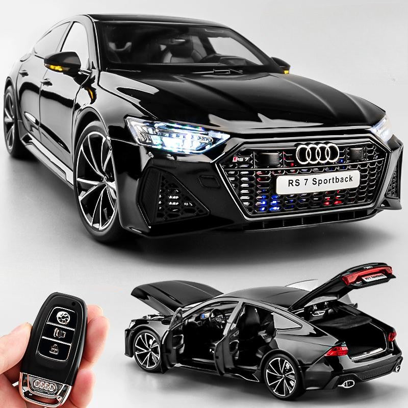 Simulação 1:18 AUDI RS7 Sportback Liga de Carro Modelo Brinquedo Infantil Veículo Colecionáveis Miniatura de Carro Decoração de Casa Presente de Aniversário