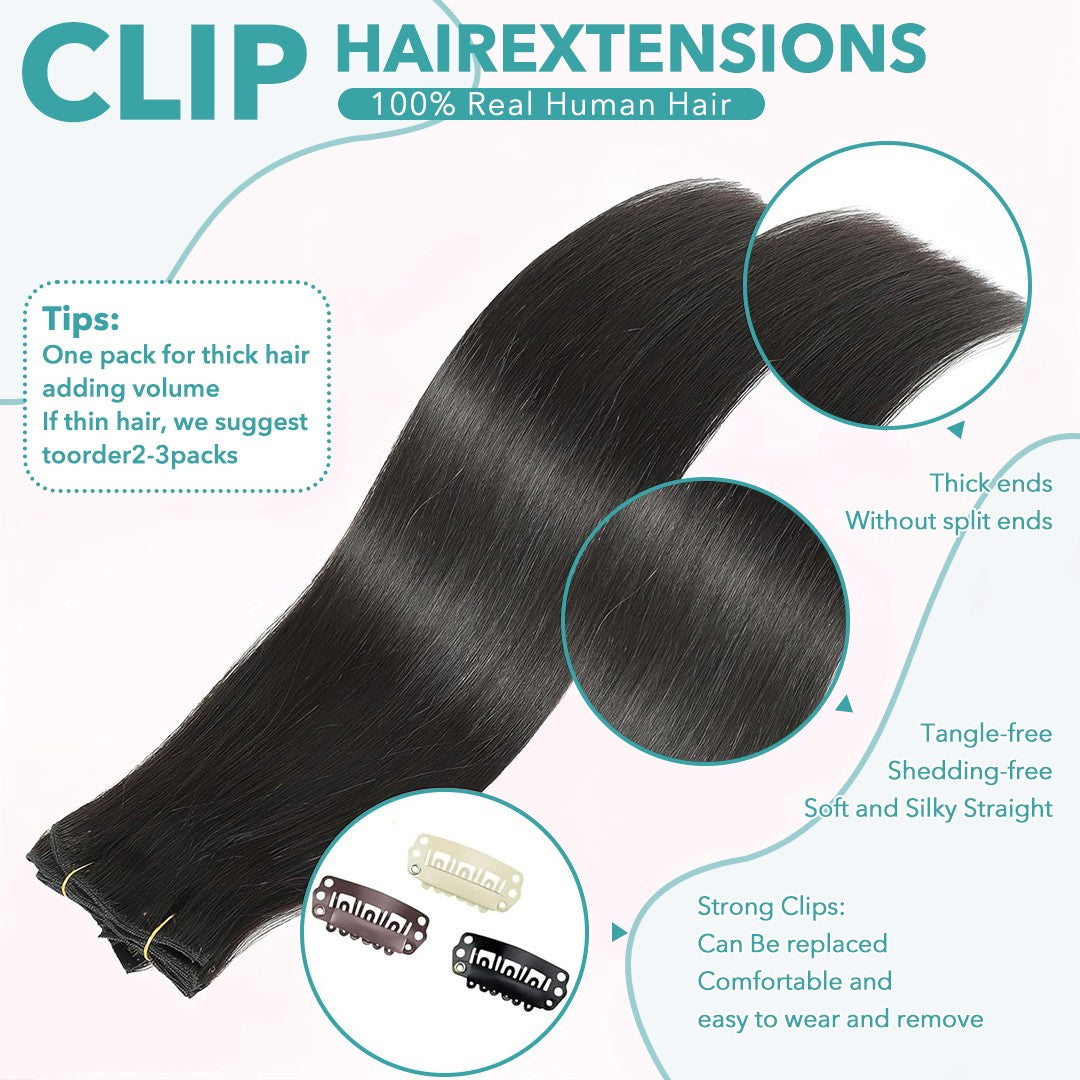 Mega Hair Tic Tac Humano 30-60cm Liso 120g 100% Cabelo Humano Brasileiro Remy Tic Tac para Mulheres