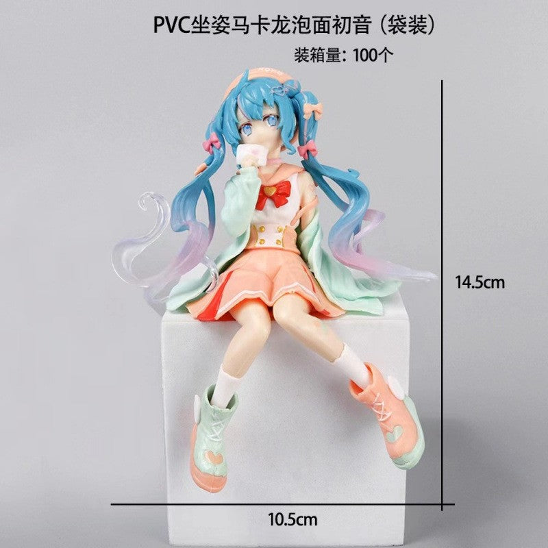 Hatsune Miku Figura Anime Menina Modelo Decoração de Mesa Boneca Colecionável Presente para Fãs Estátua Vocaloid Japonesa Kawaii Otaku