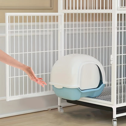Gaiola para Cães com Tubo Quadrado Preto, Extra Grande, Espaço Livre, Casa para Gatos de Estimação, Casas Internas para Gatos de Pequeno e Médio Porte