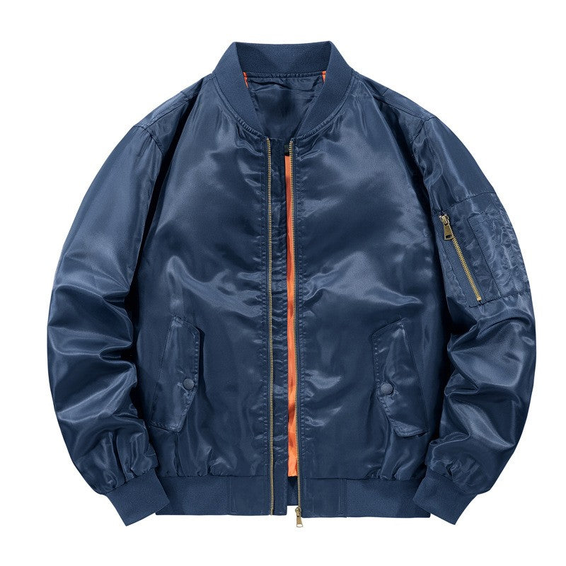 Spring Autumn Men's Bomber Jackets Fashion Men Retro MA-1 Pilot Zipper Coats Men Windbreaker Baseball Uniform Sports Jacket 6XL