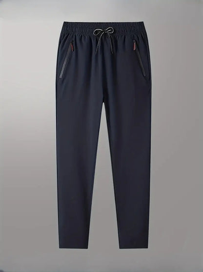 Plus Size 4XL 5XL Men's Casual Straight Pants Stretch Elastic Waist Jogger Korean Classic Blue Black Gray Male Brand Trousers