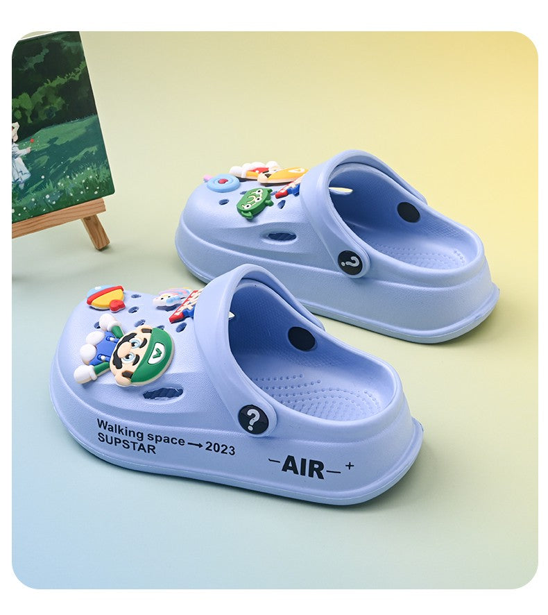 Kids Summer Sandals EVA Design Children Slippers Soft Non Slip Platform Slides Outdoor Garden Shoes High Quality Fashion Shoes