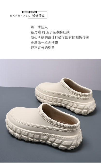 2025 New Men's Waterproof Non-slip Chef Shoes Lightweight Non-slip Wear-resistant Braid Toe Sandals Nurse Shoes
