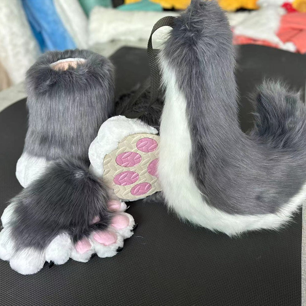 In Stock Fursuits Head Cheap Animal Head Costume Cat Furry Head Kemono Cute Dog Head Costume Role-Playing Costume
