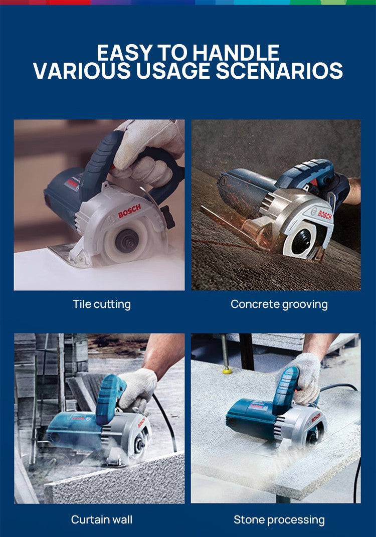 Máquina de corte para mármore BOSCH GDC 145, ranhuradora, 1450 watts, para corte multifuncional de pedra, azulejo e concreto