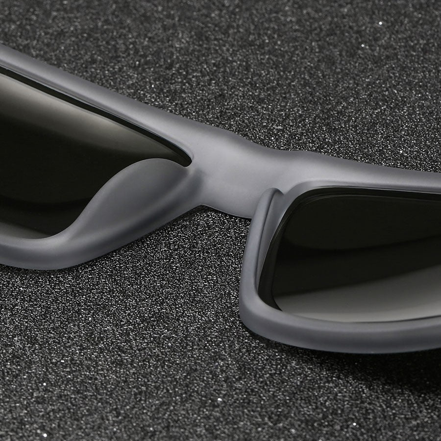 4 PCS Fashion Vintage Square Sunglasses Men Fishing Driving Man Luxury Brand Designer Sun Glasses Anti-Glare Retro Eyewear UV400