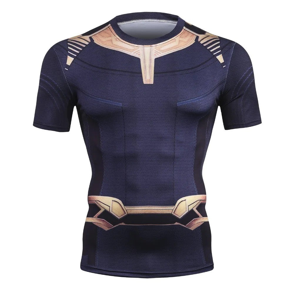 panther Summer Comics 3D Printed T Shirt Men Compression Fashion Short Sleeve Men T Shirt Tops Tees For Cosplay Costume