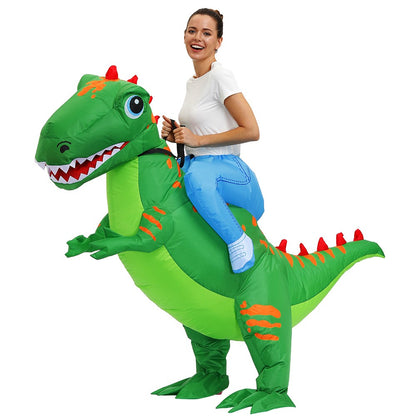 HOT Anime Dinosaur Inflatable Costume Party Mascot Costumes Suit Disfraz Cosplay Halloween Costumes For Adult Kids Dress
