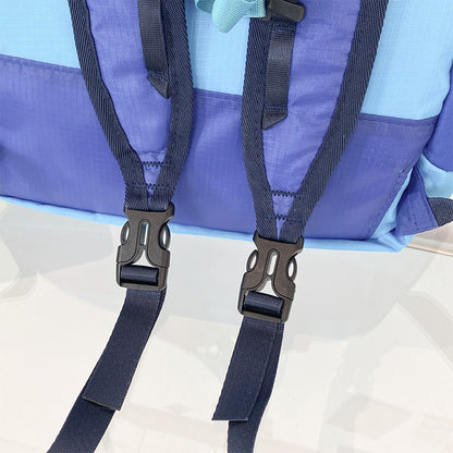 Lightweight folding backpack with large capacity, suitable for hiking, traveling, and outdoor adventures - adjustable shoulder s