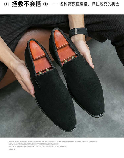 New In Red Bottom Shoes for Men Loafers Flock Solid Slip-On Party Men Dress Shoes Size 38-48 Free Shipping Men Shoes