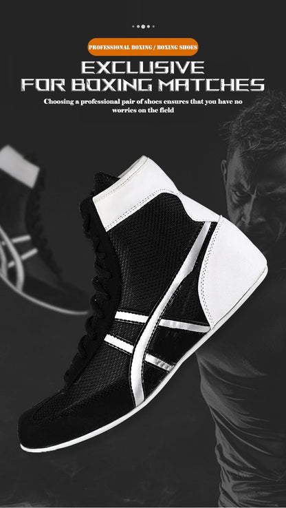 Weightlifting shoes boxing shoes breathable wear-resistant non-slip wrestling shoes fighting sports shoes gym training shoes