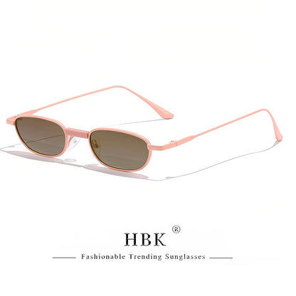Óculos de Sol HBK New Retrô Polarizados Masculino Armação Pequena Lentes Tac Óculos de Sol Punk Feminino Pesca Óculos de Festa ao Ar Livre