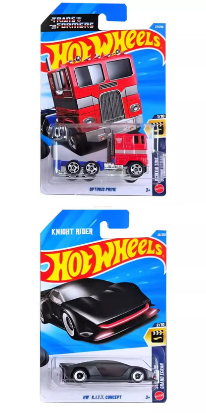 2026 D Novo Genuíno Hot Wheels Carro de Liga F1 McLaren Ferrari Optimus Prime Bugatti Brinquedo Modelo de Carro Enfeite Presentes de Aniversário para Meninos