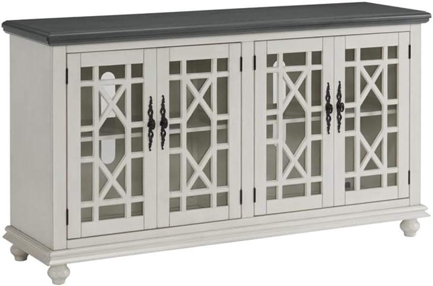 "Elegant TV Stand - 63" W x 35" H Slim Media Console, Modern Design for Living Room & Bedroom";;VERDADEIRO;;"Antique Black