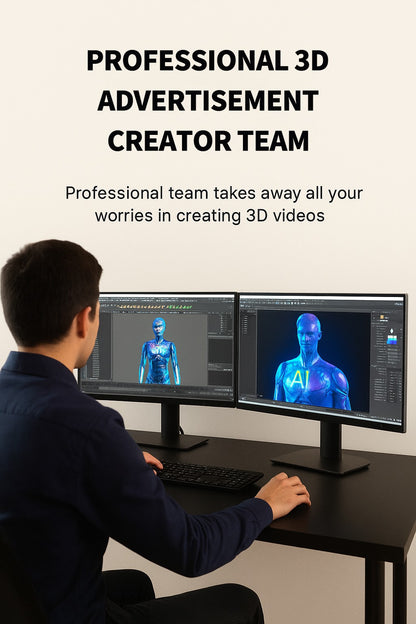 39.3 inch Large 3D Holographic Fan Display LED Advertising Machine Digital Video Player for Exhibition Promotion Signage