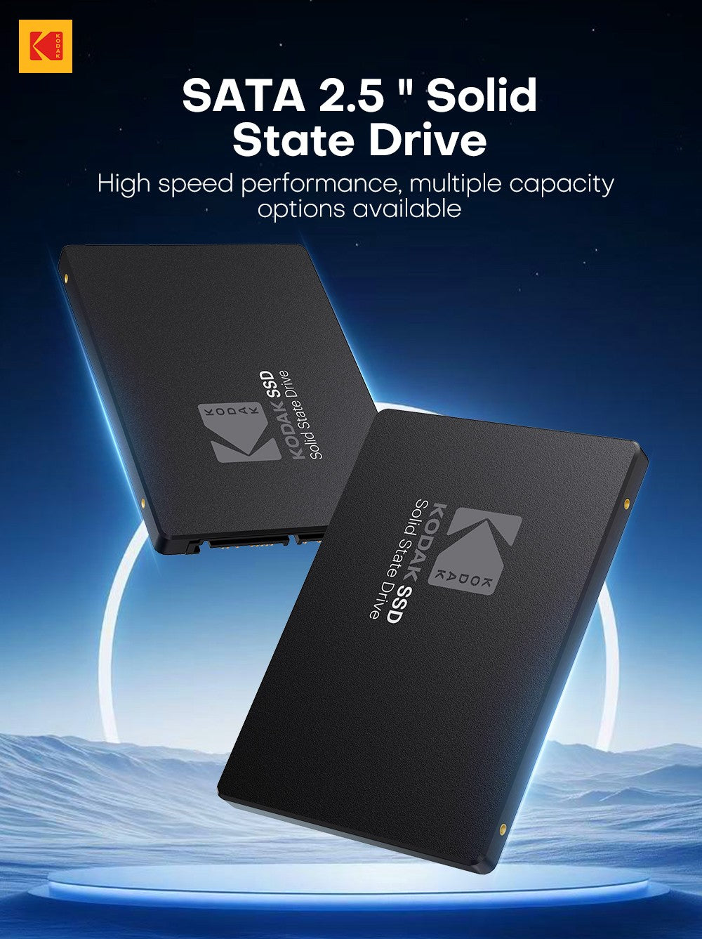 SSD interno original Kodak 1TB 2.5'' SATAIII X120 Pro 550Mb/s para Notebook Desktop 128GB 256GB 512GB