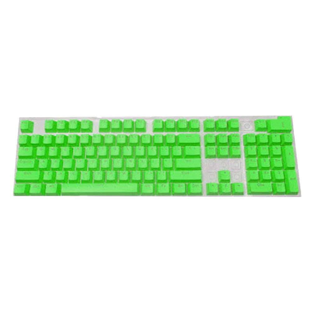Novo conjunto de teclas de teclado mecânico de 104 unidades, substituição OEM retroiluminada, teclas roxas brancas de ABS para teclado Cherry MX de 61/87/104 teclas