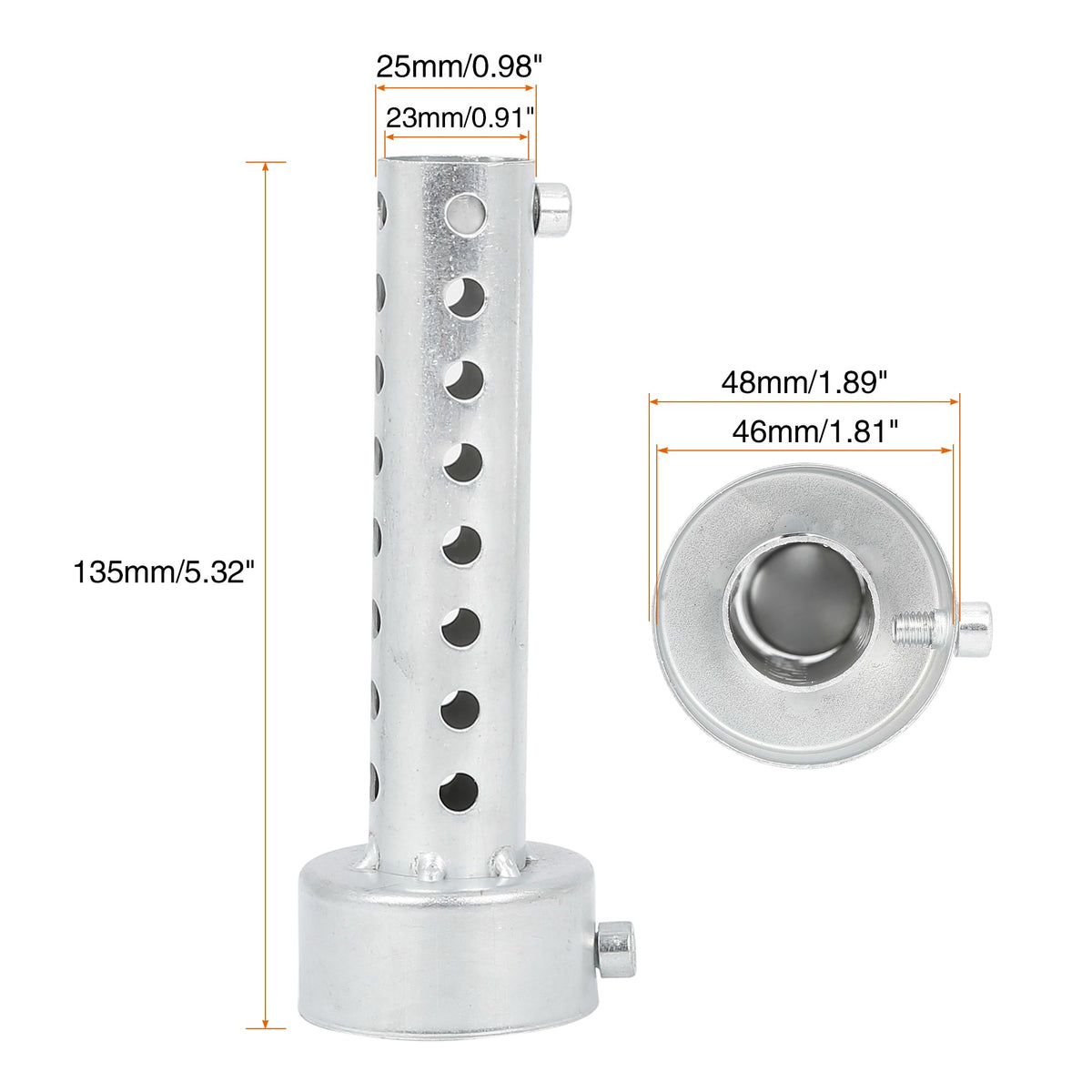 UXCELL Universal Motorcycle Exhaust DB Killer 35mm 42mm 45mm 48mm 60mm OD Muffler Baffle Insert Silver