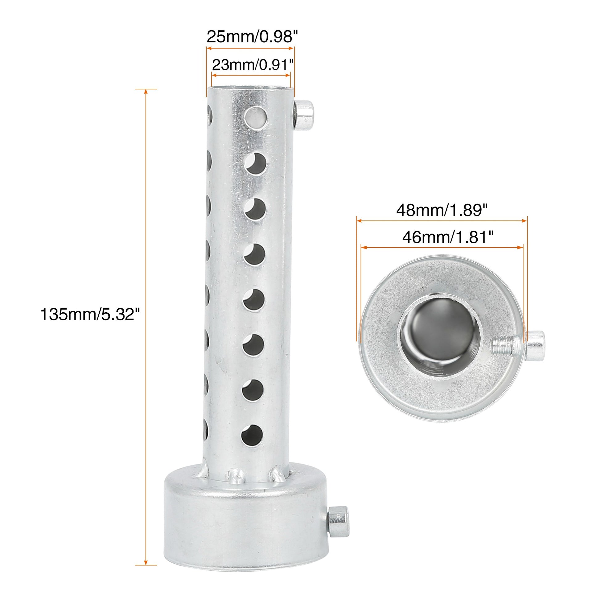 UXCELL Universal Motorcycle Exhaust DB Killer 35mm 42mm 45mm 48mm 60mm OD Muffler Baffle Insert Silver