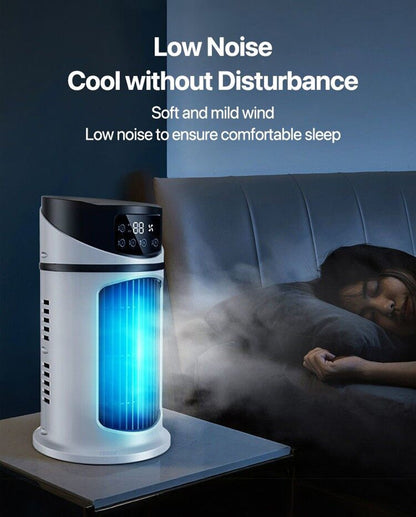 Mini Ar Condicionado Portátil USB Ventilador Refrigerador de Ar Resfriamento a Água Ar Condicionado Refrigerador de Ar para Casa e Escritório