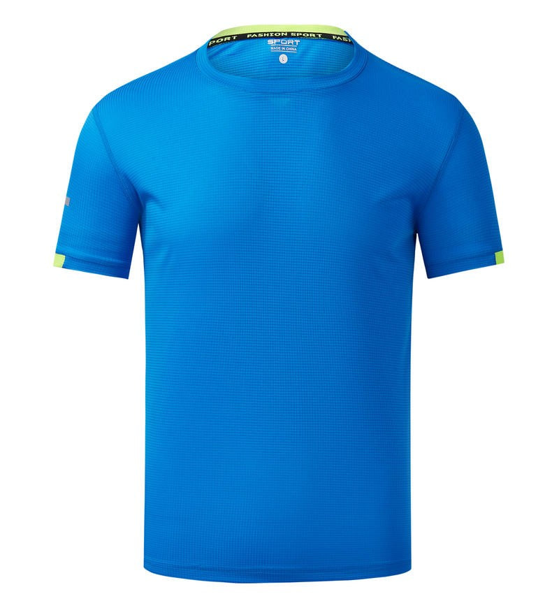 Leisure sports T-shirt printed with logo, quick drying, breathable, elastic summer short sleeved customized embroidery printed w