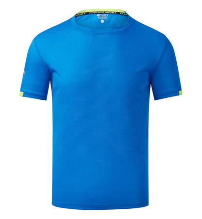 Leisure sports T-shirt printed with logo, quick drying, breathable, elastic summer short sleeved customized embroidery printed w