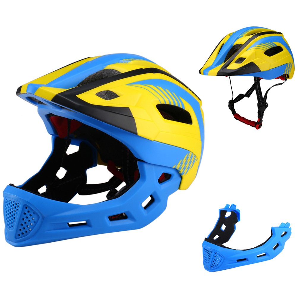 Capacete de bicicleta Lixada infantil destacável de rosto inteiro Capacete infantil esportivo para ciclismo mtb motocicleta skate patins