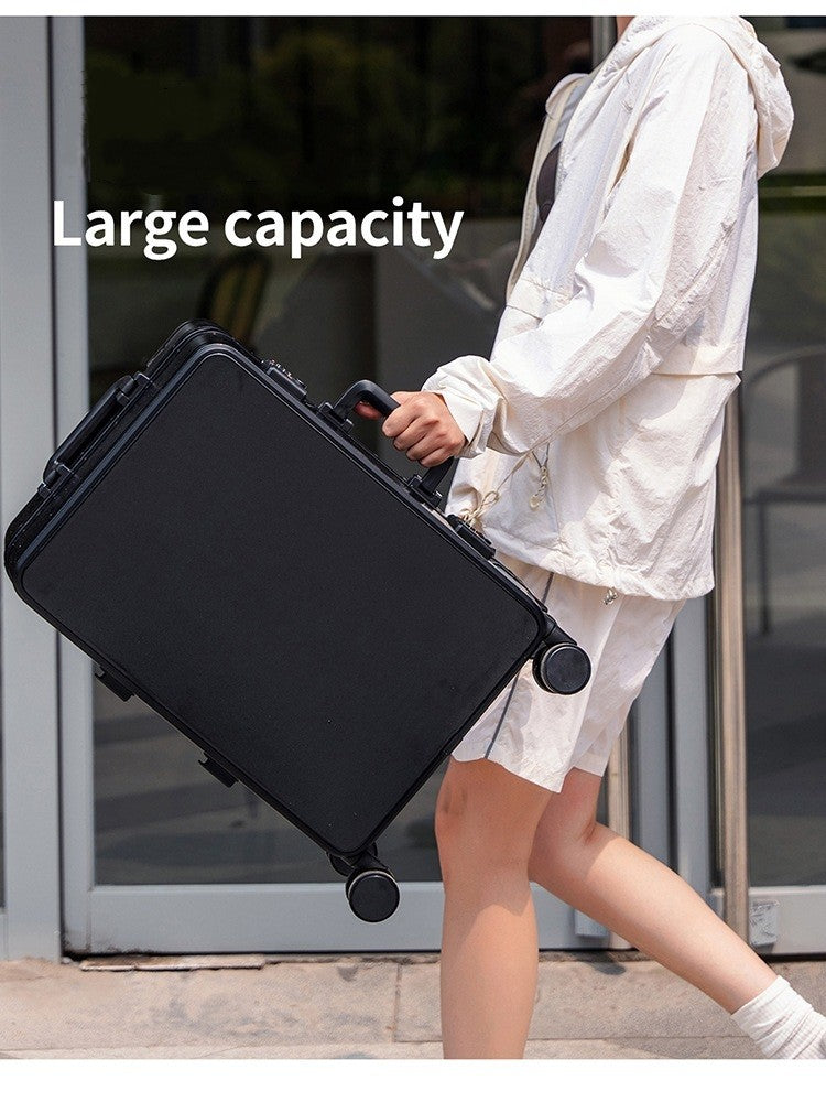 Nova Mala de Alta Qualidade 20" de Bordo para Viagem Trolley Bag Estrutura de Alumínio Atualizada com Trava Bagagem de Rodinhas Material ABS+PC
