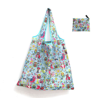 Reusable Shopping Large Bag Foldable Eco Tote With Pouch For Grocery Gym Office Supplies Beach Gear School Toys Storage Bags