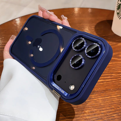 for iPhone 17 Camera Bracket for Magsafe Case for iPhone 17 Pro Max Air Wrist Strap Lens Film ShockProof Wireless Charging Cover