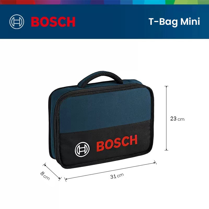 Bolsa de Ferramentas Bosch T-Bag Mini/S Lona Impermeável Resistente ao Desgaste Portátil Eletricista Manutenção Especial Ferramentas Armazenamento Bolsa