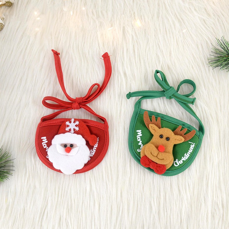 Natal Cão Gato Roupas de Estimação Chapéu Cachecol Acessórios de Fantasia Adereços de Cosplay Navidad Decoração de Ano Novo Festa de Natal Suprimentos para Animais de Estimação