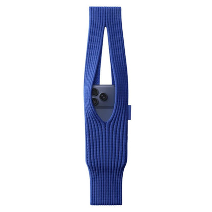 Knitted Phone Bag Scarf Style Unisex Crossbody Shoulder Phone Pouch Colorful Portable Slim Pocket Casual Phone Storage Accessory