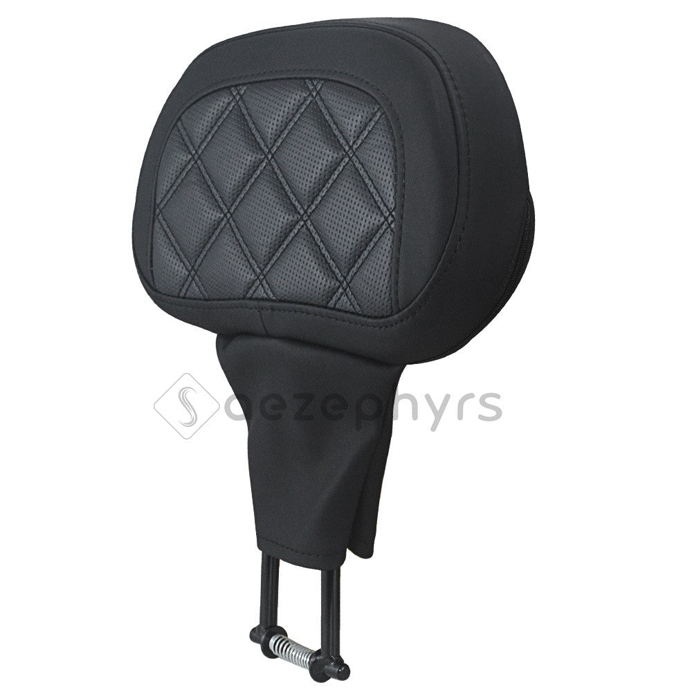 Encosto Ajustável para Piloto de Moto, Kit de Montagem Plug-In para Harley Touring CVO Electra Street Glide Road King 09-25
