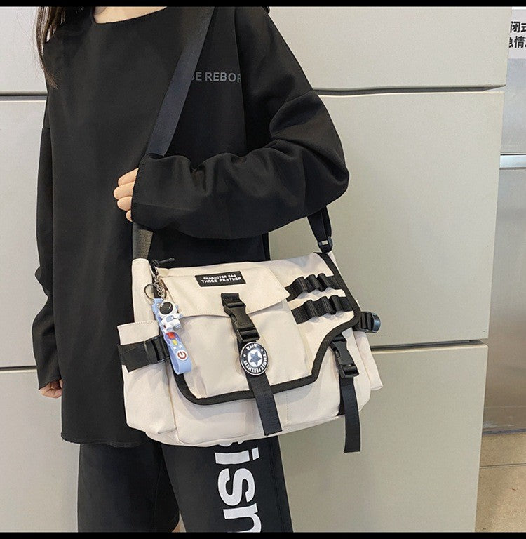 Canvas Crossbody Bags for Women 2023 Nylon Men Postman Student Shoulder Messenger Bag Large Satchel Fashion Bookbag Big Handbags