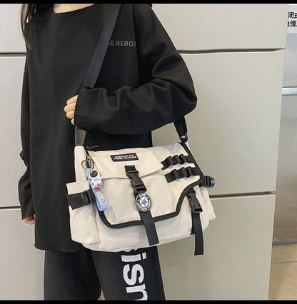 Canvas Crossbody Bags for Women 2023 Nylon Men Postman Student Shoulder Messenger Bag Large Satchel Fashion Bookbag Big Handbags