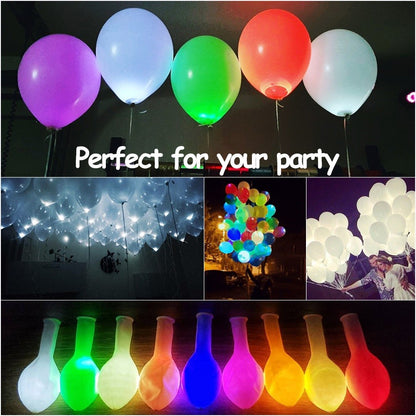 50/100/150/200/300pcs Tumbler Round Ball Light Balloon LED Flash Luminous Lamps Lantern Light for Wedding Party Birthday Decor