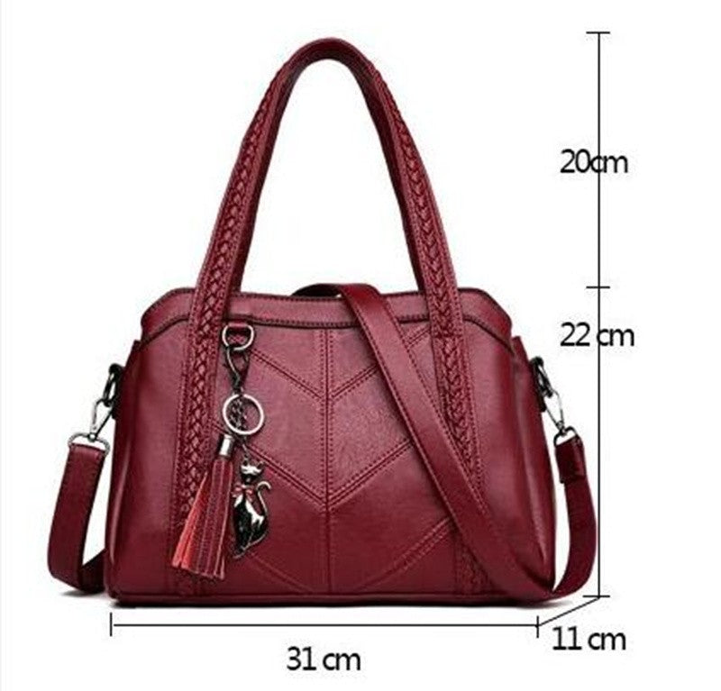 Sac A Main Soft PU Leather Luxury Handbags Women Bags Designer Ladies High Quality Tassel Crossbody Bags Shopper Tote