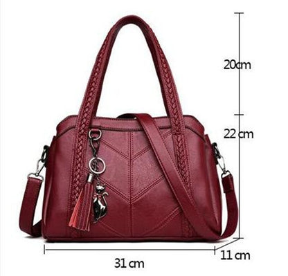 Sac A Main Soft PU Leather Luxury Handbags Women Bags Designer Ladies High Quality Tassel Crossbody Bags Shopper Tote