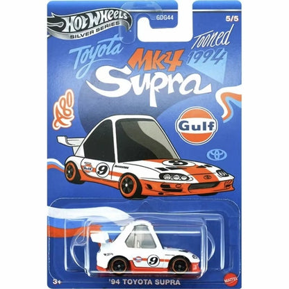 Hot Wheels Silver Series Gulf Tooned Toyota Supra Chevrolet Volkswagen Golf 1/64 Diecast Carro Modelo Brinquedo de Coleção de Presente