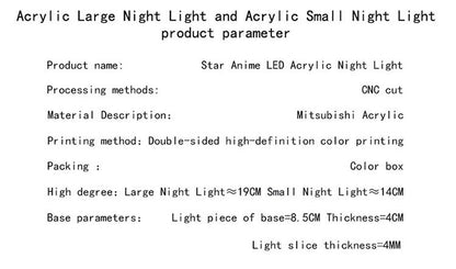 KPop K-POP Demon Hunters Kawaii Zoe Mira Rumi Saja Boys Superstar Monochrome Light Remote Control 16 Color Light Night Light