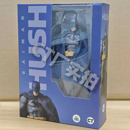 Hot-New CT Toys Batman Hush Blue Version Mafex 105 Black Version Dc Bat Man Anime Action Figure Figurine Collection Model Toys