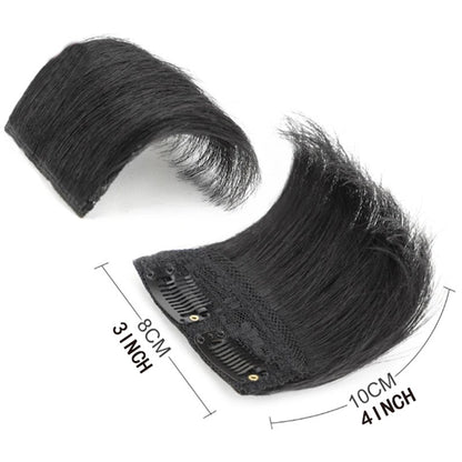 10cm Extensão de Cabelo Sintético Curto Liso Invisible Pad Forro Lateral Superior da Cabeça Aplique para Mulheres