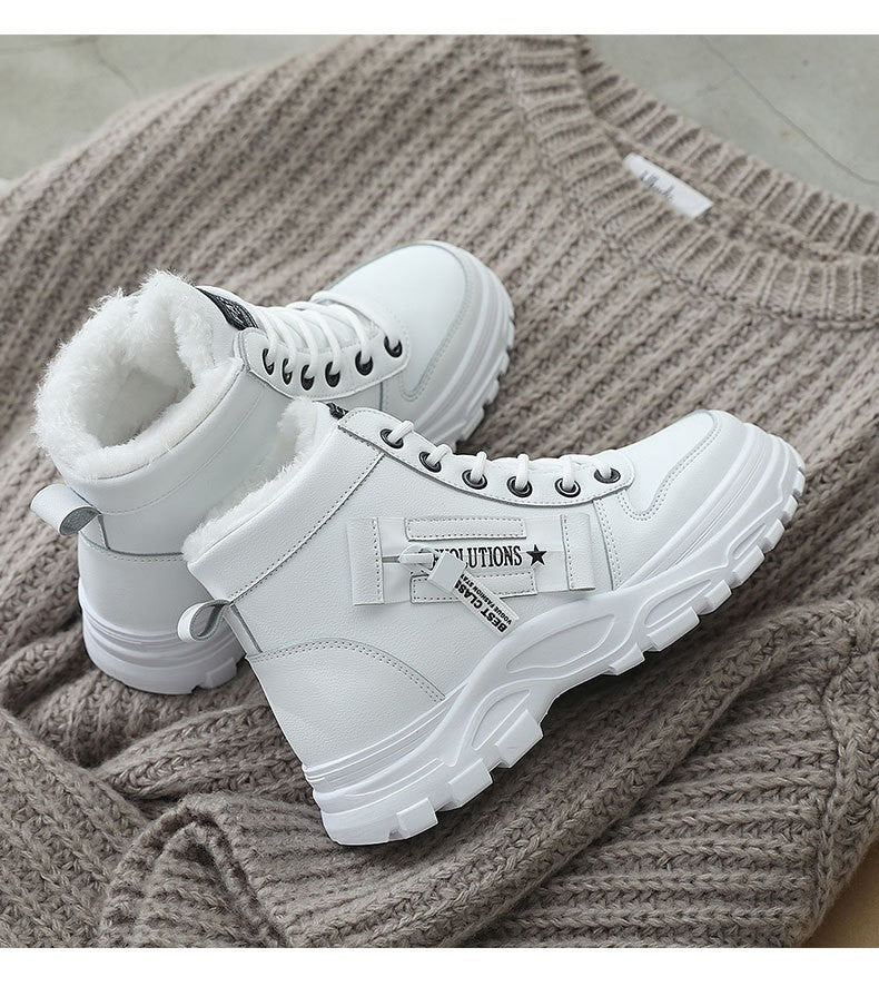 Snow Boots for Women New Casual High-top Warm Sneakers Womens New Platform Ankle Boots Plus Size 45 Zapatillas De Mujer2025