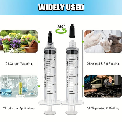 Conjunto de 20 Agulhas Dosadoras - Seringa Multiuso, Material Durável, Com Tubo de Agulha, Agulha, Silicone